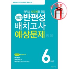 해법 반편성 배치고사 예비중학생 (2021)