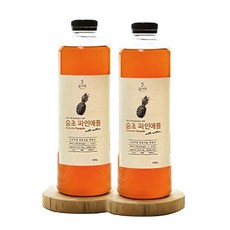 숨초 천연 발효 파인애플 식초 자연발효 1kg, 1000ml, 2, 2개