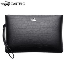 114502 Cartello/Cartello 악어 남성용 핸드백 패션 새로운 가죽 클러치 캐주얼 봉투 클러치 트렌드