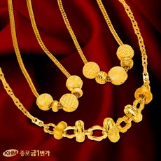 순금도넛볼목걸이