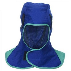 Blackhorse Kevlar 용접 목 보호 절단 스크래치 내열성 목 보호대 어깨 드레이프 일치 모든 종류의 용, One Color_Blue, One Color