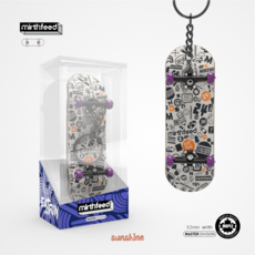 SUNSHINE 프리미엄 우드 핑거보드, 화이트, 1개