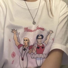 중성마녀 반팔 티셔츠 마카오 조마 반팔티 캐릭터 프린팅 굿즈 인싸템