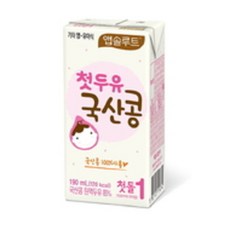 이력앱 국산콩 1단계 4lus2 190ML x6 x4 첫두유 TNDLSK