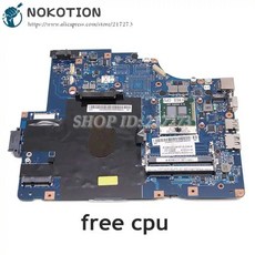 NOKOTION-레노버 G560 Z560 노트북 마더보드 NIWE2 메인 보드 HM55 UMA DDR3 무료 cpu