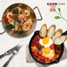 [GOONCHIM] 로맨틱 캠핑세트(감바스 알아히요+에그인헬) 2인분 밀키트 간편식 캠핑요리 캠핑용품