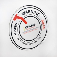 JS automotive QM6 차량전용 혼유방지 표시 주유구 기스방지 보호필름 스티커 자동차 익스테리어 용품, UV_주유구 QM6_디젤 화이트