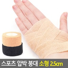 워라밸스포츠 압박 붕대 소형 2.5cm, 200904 블랙