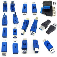 1pcs lot USB3.0 어댑터 유형 B 또는 마이크로 미니 남성 USB 90도, NO.12_5, 1개