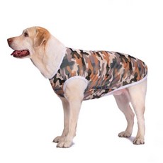 대형견 중형견 옷 쿨 나시티 민소매, 카모