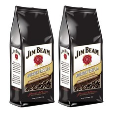 Jim Beam Bourbon Vanilla Ground Coffee 짐빔 버번 바닐라 분쇄 커피 340g 2팩, 한세트(2팩), 2개