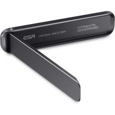 ESR 스마트 폰 킥 스탠드 금속 수직 / 수평 지원 각도 조절 가능한 iPad iPhone Android 멀티 모델 -Black, 1개