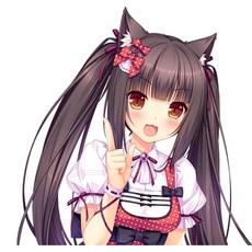 나무소녀고양이벽지