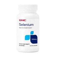 GNC 셀레늄 100mcg 베지테리안 타블렛, 100정, 2개