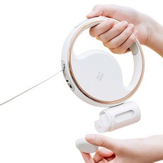 공간녹백 LED 리드줄 강아지 산책줄 자동 줄 애견, 1개