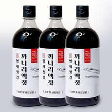 강경 국산 까나리액젓 원액 1.2kg, 600g, 3개