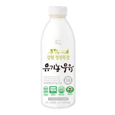 [천삼백케이] [네모] 건국우유 가정배달 강원 청정목장 유기농우유 800ml (주2회4주), 단품