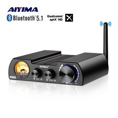 AIYIMA A08 Pro TPA3255 블루투스 5.0 파워앰프 300Wx2 스테레오 오디오 앰프 스피커 가정용 앰프 VU 미터 앰프, 36V EU 전원 어댑터가 있는 A08 Pro