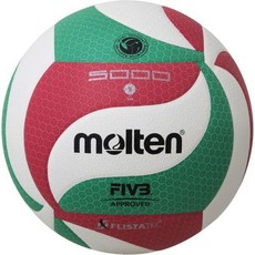 몰튼 배구 공 V5M5000, Green/Red/White, 5, 1개