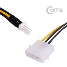Coms [ND620] Coms 전원(12V) 젠더 / IDE 4P(M) to 쿨러 3P(M) / 20cm, 1개