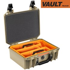 펠리칸 V200 WD 볼트 케이스 (With Padded Dividers) 펠리칸케이스 펠리칸가방, 펠리칸 V200 WD 볼트 (Dividers) 탄, 1개