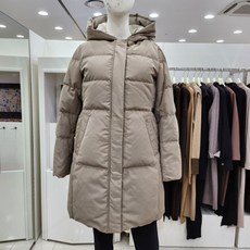 조이너스 후드 누빔 패딩 점퍼 오리털 롱 겨울코트 JACW0WIH0920