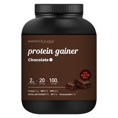 베네틴 몬스터 벌크업 프로틴 게이너 보충제 초코맛, 1개, 2kg 1개, 2kg