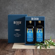 데체코 올리브유 2호 선물세트 (엑스트라버진 올리브오일 1L X 2병), 1세트