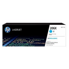 HP HP 토너 No.206X W2111X 파랑 대용량, 1개, 대용량 파랑(W2111X)