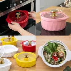  까르투하 퀀텀 세라믹팟 무균열 페트라이트 미니 뚝배기 계란찜 된장찌개 신혼부부 선물, 22cm전골, 옐로우 