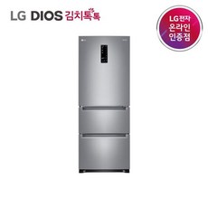 [LG전자] DIOS(디오스) 김치냉장고 스탠드형 김치톡톡 327L [K331S142/퓨어메탈], N