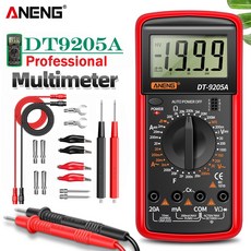 ANENG DT9205A 멀티미터 multimeter tester 멀티테스터기 테스터기 전기 멀티 미터 디지털 AC/DC 트랜지스, DT9205A-1 orange pro, 1개