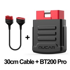MUCAR BT200 BT200 Pro OBD2 스캐너 자동차 시스템 진단 오일 SAS 리셋 1 년 자동차 진단 도구, 3) BT200Pro With Cable