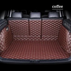ALFA ROMEO용 맞춤형 자동차 트렁크 매트 Stelvio 인테리어 가죽 디테일 액세서리, 04 coffee