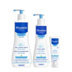 무스텔라 젠틀 클렌징 젤 500ml+이드라 베베 바디로션 300ML+페이셜 40ml, 단품없음