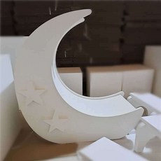 초승달 달 의자 촬영 소품 포토존 백일 사진 장식품, 70x70x35색상디자인 맞춤제작 안내드립니다, 1개