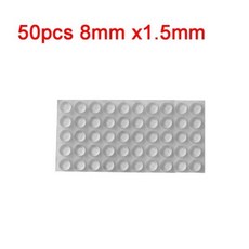 도매 소프트 닫기 댐퍼 범퍼 스톱 도어 버퍼 패드 찬장 서랍 주방 캐비닛, 50pcs 8x1.5mm, 50개