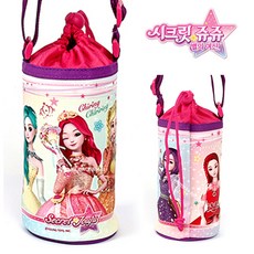 시크릿쥬쥬 별의여신 유아 여아 초등학생 물병주머니 물통주머니, 1개
