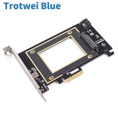 U.2 SFF8639-PCI e 컨버터 U2 SFF 8639 SFF-8639-PCIe PCI-e 컨트롤러 확장 어댑터 카드 추가, 한개옵션0