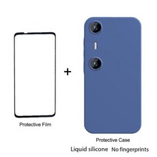 프로 케이스 강화 단자 XR 공간 3D 필름 컴퓨팅 액세서리 보호 빔 보호 필름용 XREAL AR 실리콘, 4) with Blue case, 1개