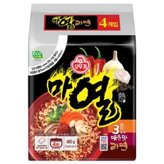 오뚜기 마열라면 120g, 4개 4개