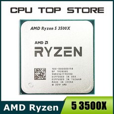 AMD Ryzen 5 3500X R5 3.6GHz 6 코어 CPU 프로세서 7NM 65W L3 32M 100 000000158 플러그 AM4, 한개옵션0