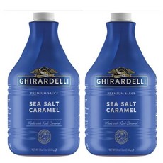 Ghirardelli 기라델리 씨 솔트 카라멜 소스 2.56kg 2팩, 2.47kg, 2개