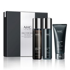 ahc 남성워터크림세트 3종세트 클렌저남 선케어 클렌징워터 신선워터 토너 민낯크림 선크림 소람병 선크림 로션 선물상자 남친 남신 ahc 남성워터유세트 (워터+유+클렌저), 1개, 0ml
