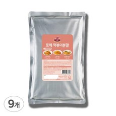 쉐프원 로제 떡볶이 분말 1kg, 9개