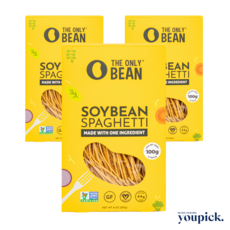 [유픽] The Only Bean 디온리빈 고단백 콩 파스타 소이빈 스파게티 (대두 100%), 227g, 3개