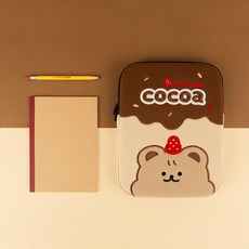 [올뉴프레임] 자수 노트북 파우치 시리얼, Cocoa