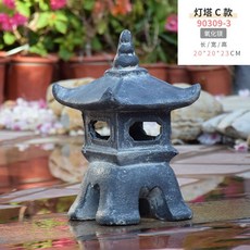 야외정원 석등장식 미니석등 램 별장입구장식 돌램프, 타입 3