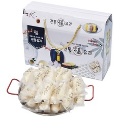 [홈히어로] 전통유과 한과 선물세트 찹쌀 조청 개별포장 답례품, 250g, 1개