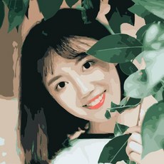 피포페인팅 주문제작 DIY 명화 그리기 캔버스페인팅 유화그리기세트 성인취미미술, 20 X25 스트레치 내부프레임 2.5cm  + 24 색 + 일반 특급